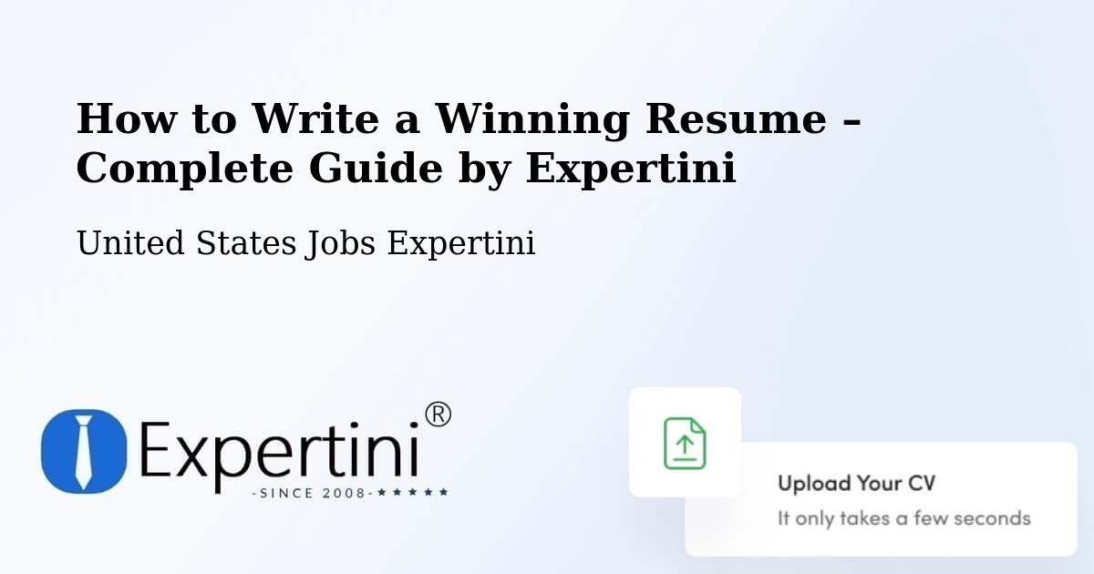 Resume Writing Guide for Job Seekers – Pennington County - Pennington County, United States Jobs Expertini